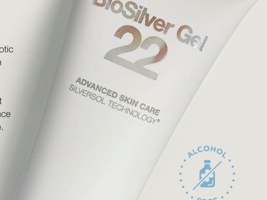 BioSilver 22 antibacterial silver skincare gel tube