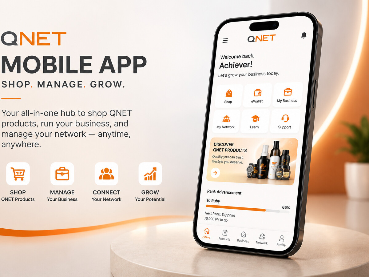 QNET Mobile App — QNET World on mobile