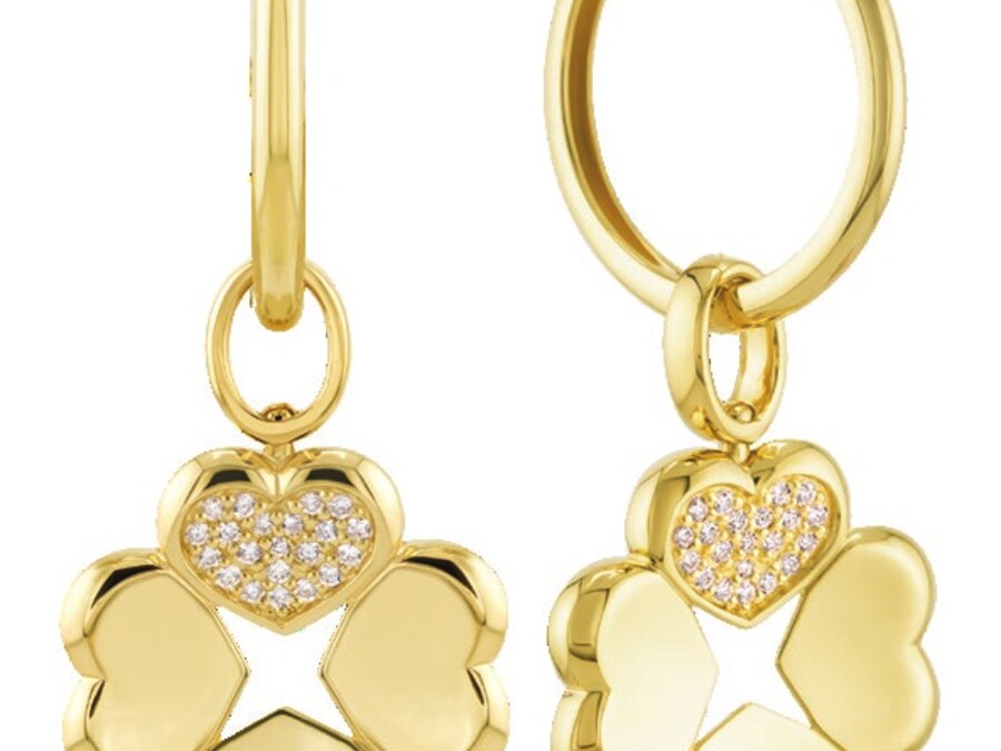 Serendipity Chance Pendant and Bloom Earrings — four-leaf clover jewellery