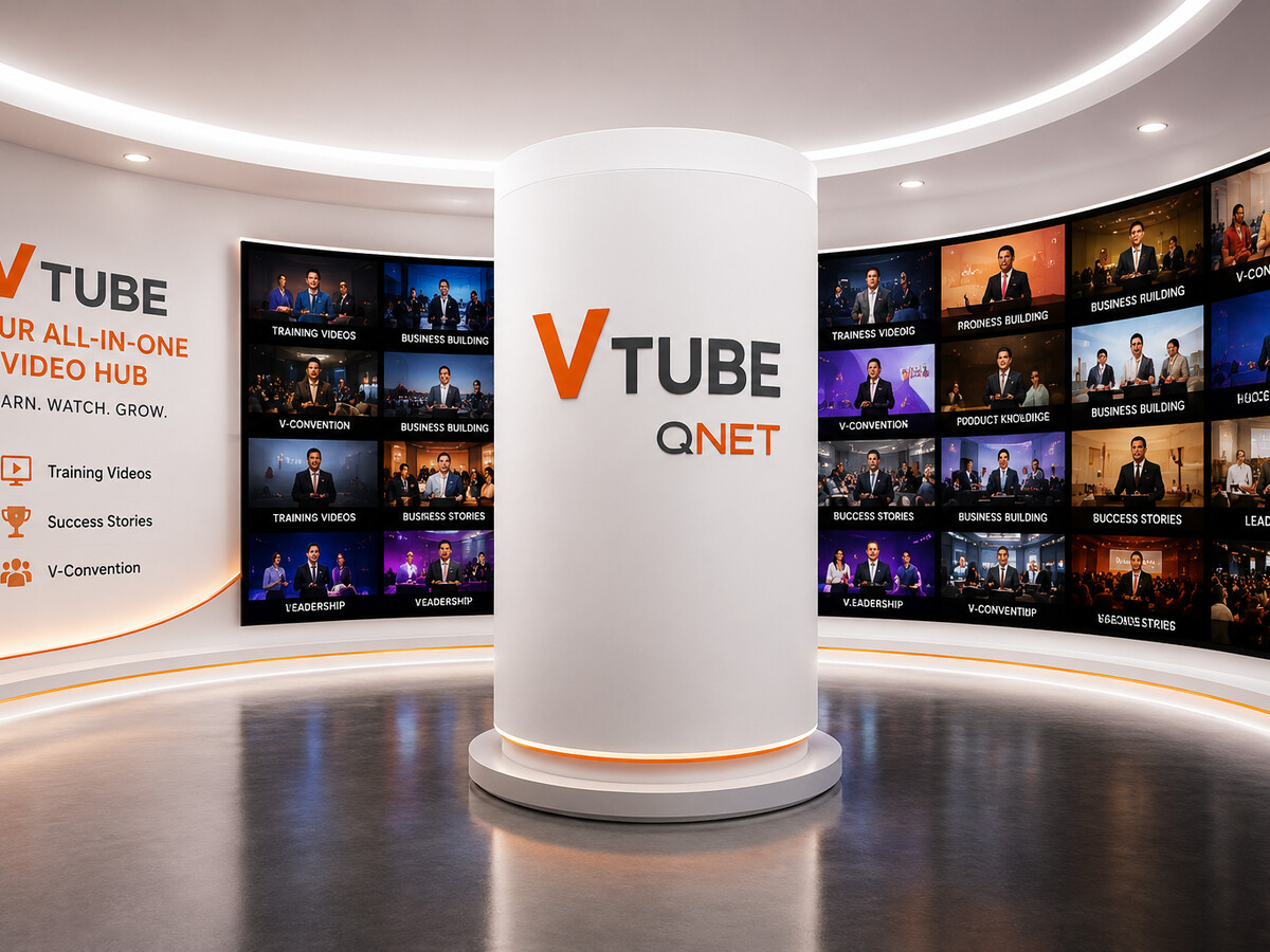 VTube — QNET's all-in-one video hub