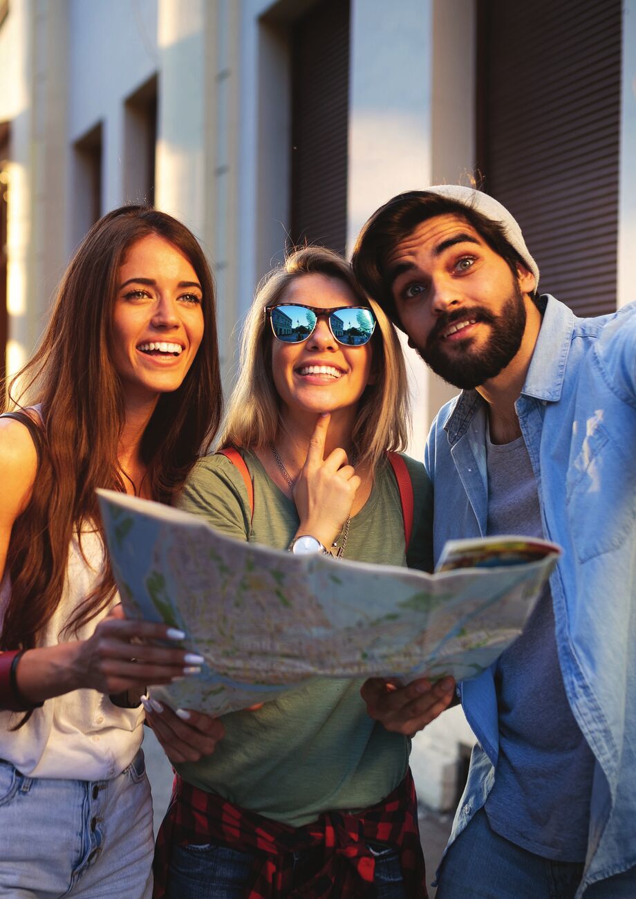 A team of young African entrepreneurs travelling together